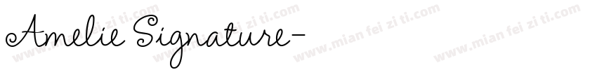 Amelie Signature字体转换